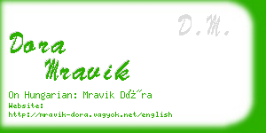 dora mravik business card